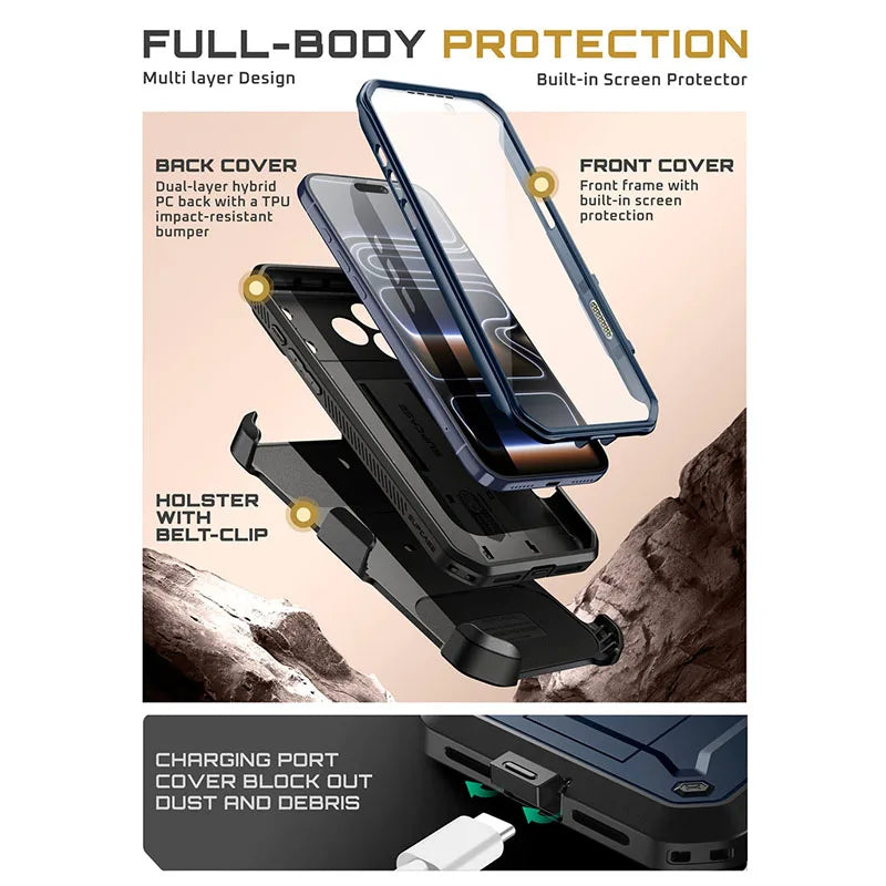 Indestructible Case For iPhone 17 Pro & 17 Pro Max
